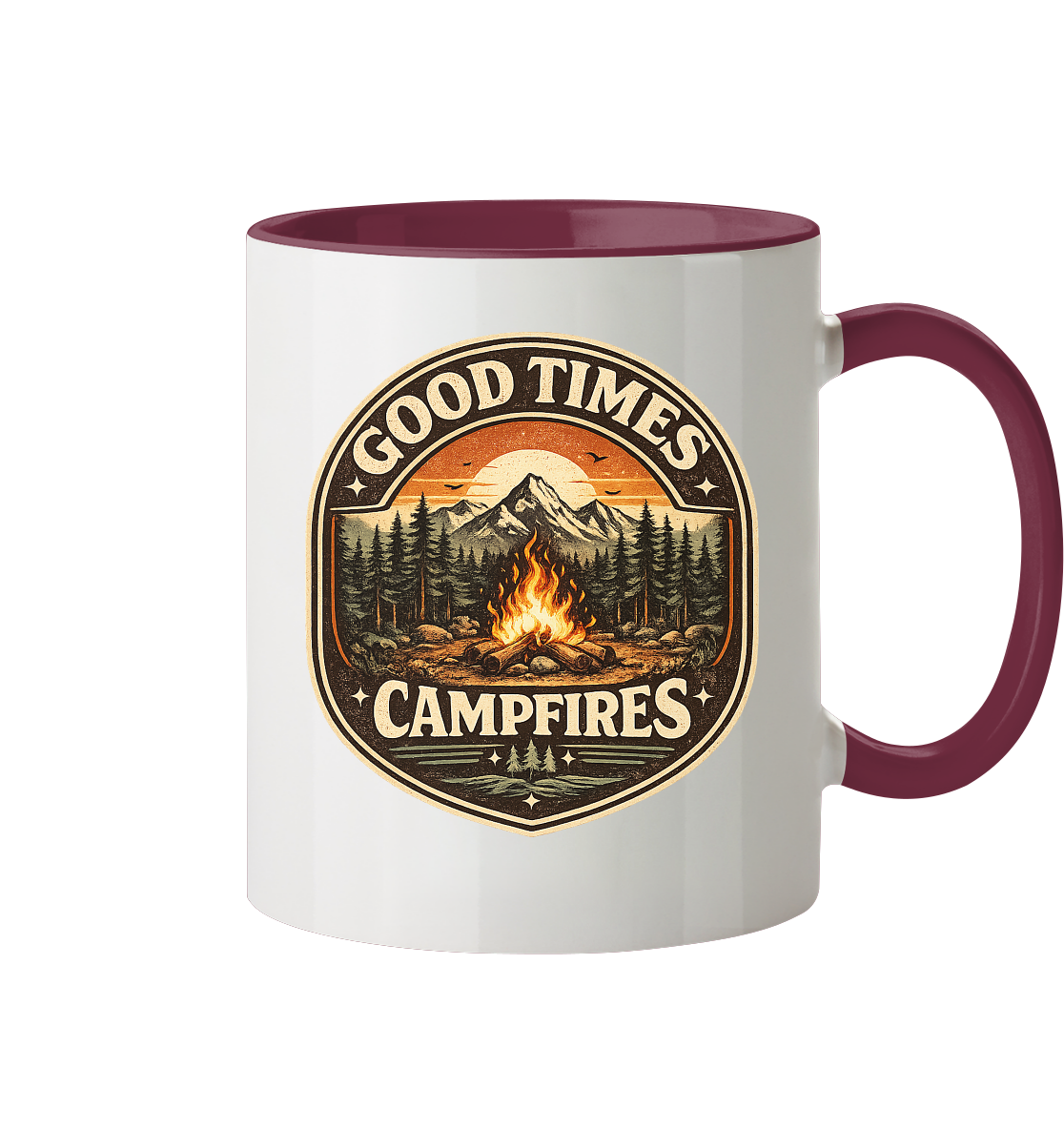 Clever Outdoor Good Times Campfires - Tasse zweifarbig