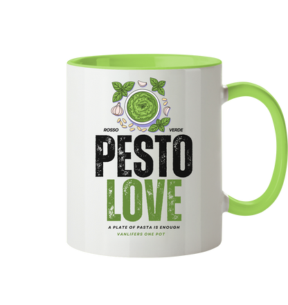 Clever Outdoor Pesto Love - Tasse zweifarbig
