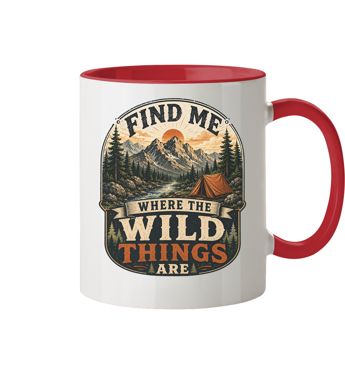 Clever Outdoor Find Me Where The Wild Things Are  - Tasse zweifarbig - clever-outdoor.de