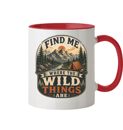 Clever Outdoor Find Me Where The Wild Things Are  - Tasse zweifarbig - clever-outdoor.de