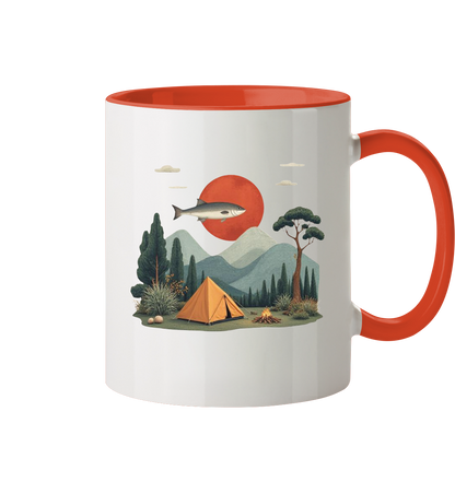 Clever Outdoor Red Sun Fish - Tasse zweifarbig