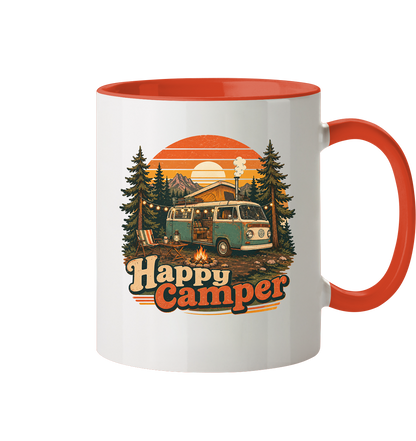 Clever Outdoor Happy Camper - Tasse zweifarbig