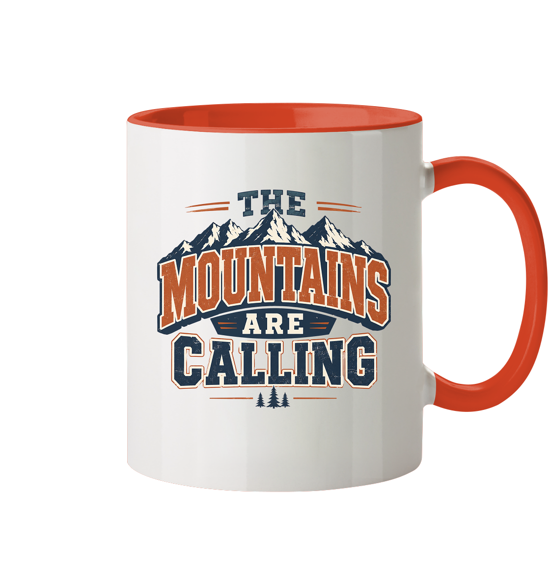 Clever Outdoor The Mountains Are Calling - Tasse zweifarbig