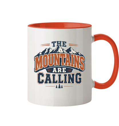 Clever Outdoor The Mountains Are Calling - Tasse zweifarbig