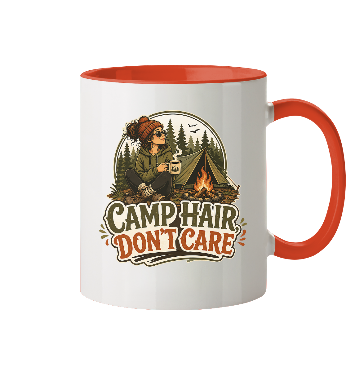 Clever Outdoor Camp Hair Don't Care - Tasse zweifarbig