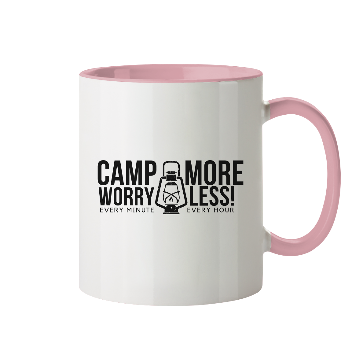 Clever Outdoor Camp More Worry Less  - Tasse zweifarbig