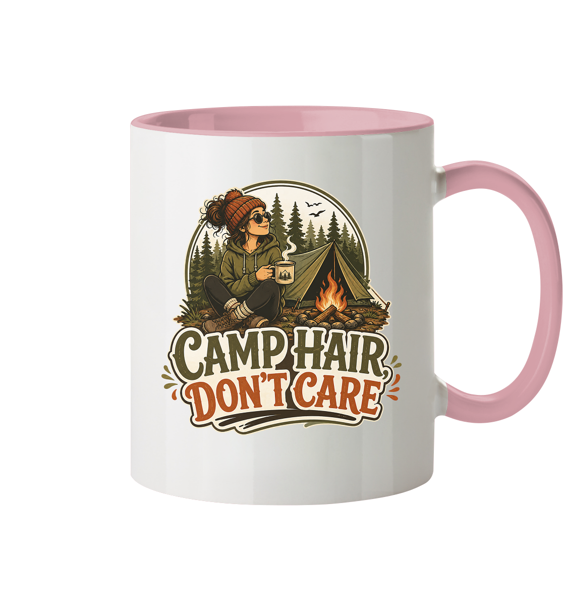 Clever Outdoor Camp Hair Don't Care - Tasse zweifarbig