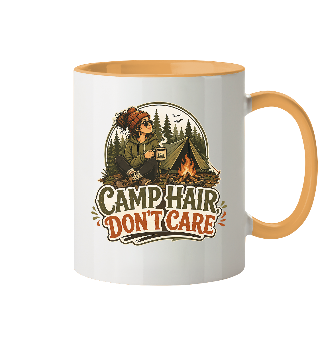 Clever Outdoor Camp Hair Don't Care - Tasse zweifarbig