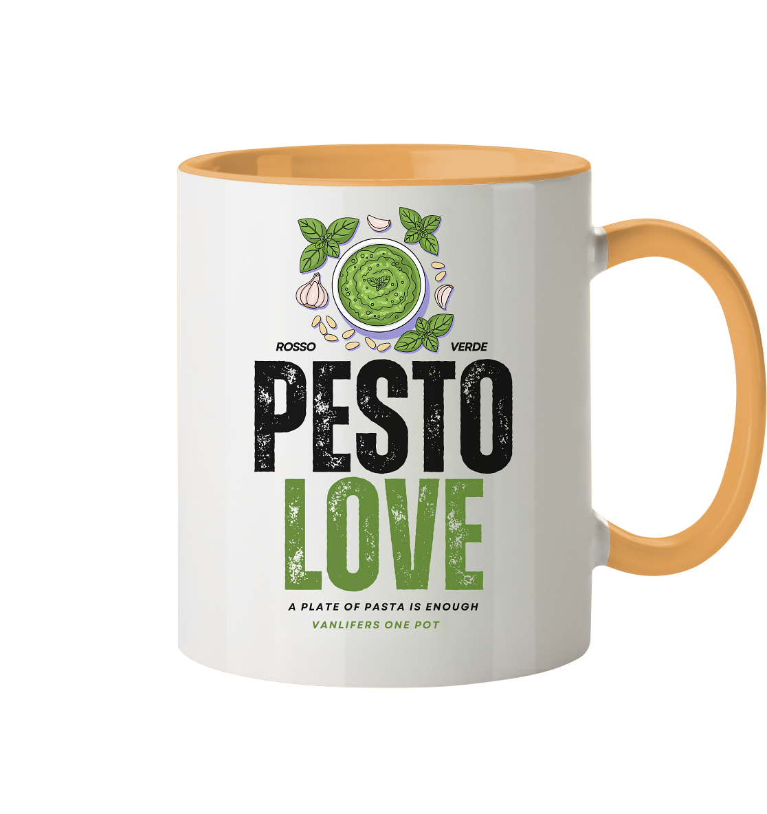 Clever Outdoor Pesto Love - Tasse zweifarbig