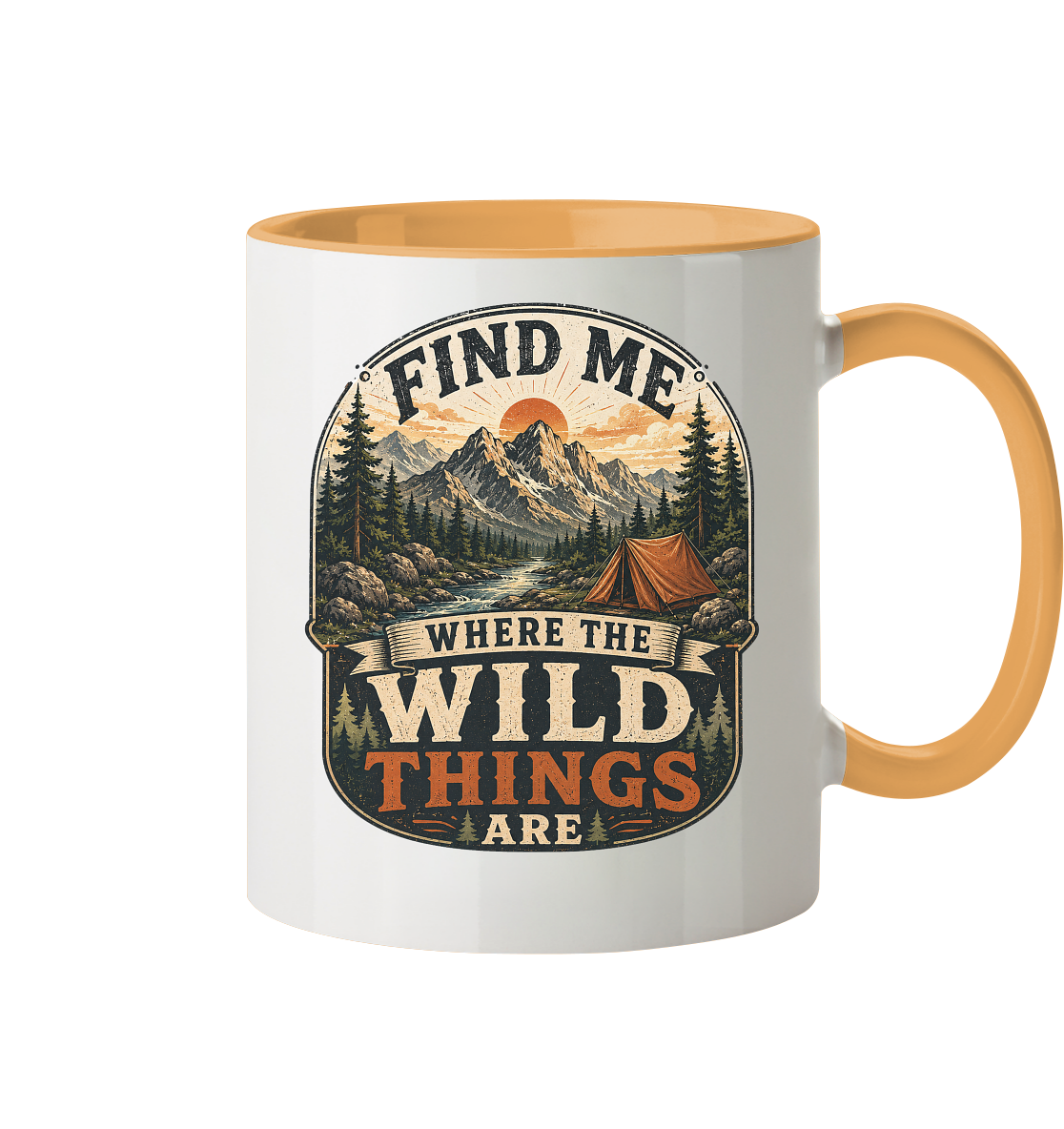 Clever Outdoor Find Me Where The Wild Things Are  - Tasse zweifarbig - clever-outdoor.de
