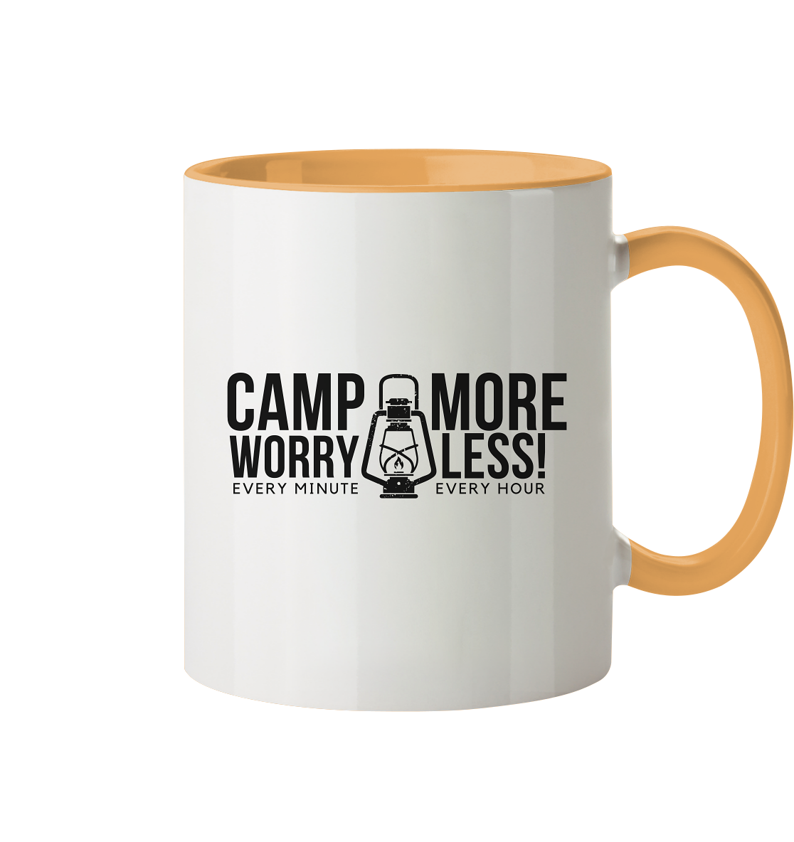 Clever Outdoor Camp More Worry Less  - Tasse zweifarbig