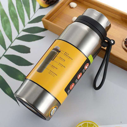 Outdoor Isothermische Thermoskanne Stainless Steel wasserdicht Vakuumisolierung schwarz braun grün silber clever-outdoor