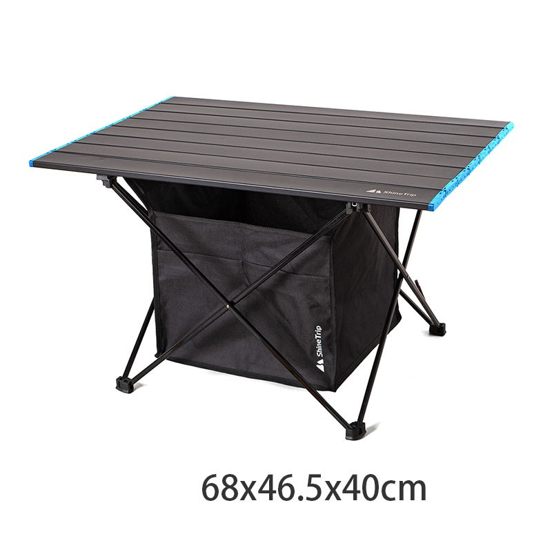 Outdoor Klappbarer Picknicktisch mit Sitztasche Camping Schreibtisch w –