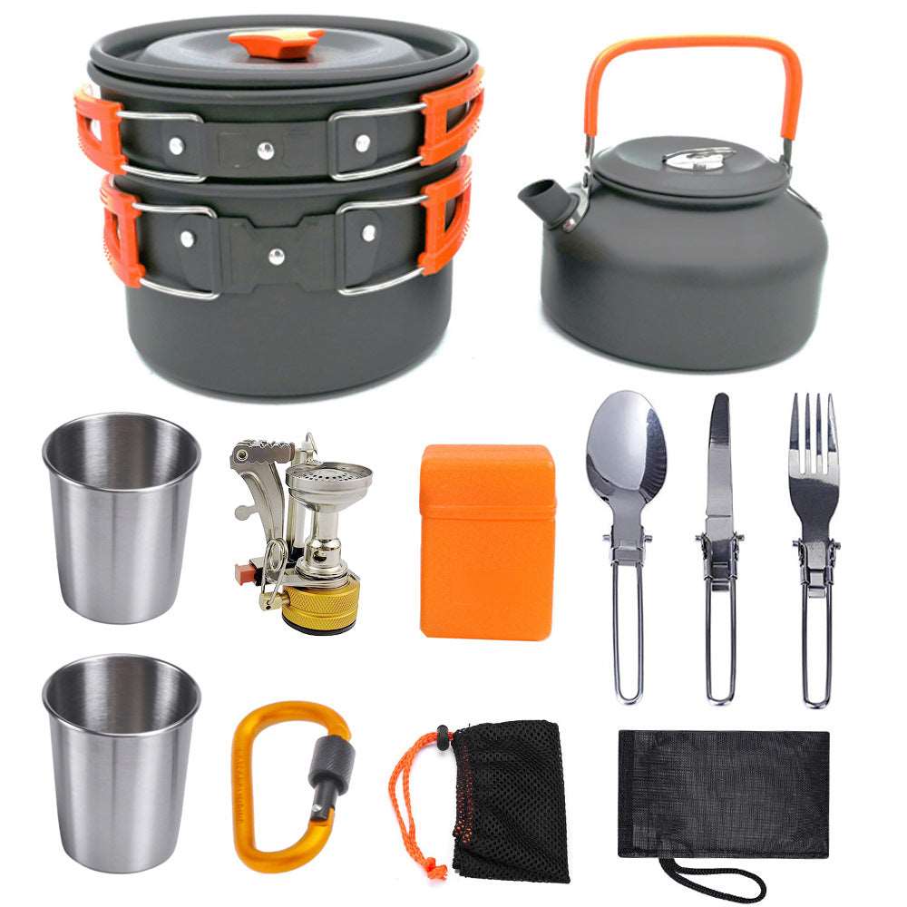 Outdoor Camping Kochgeschirr Kit Antihaft